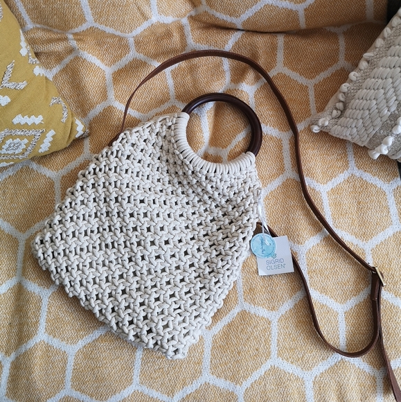 Sigrid Olsen Handbags - Macrame clutch/shoulder bag